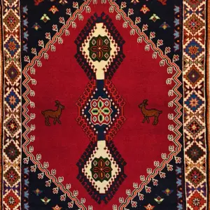 قالیچه دستباف یلمه شیراز ذرع ونیم 1/5x1